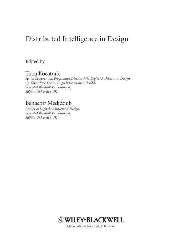 Distributed Intelligence in Design