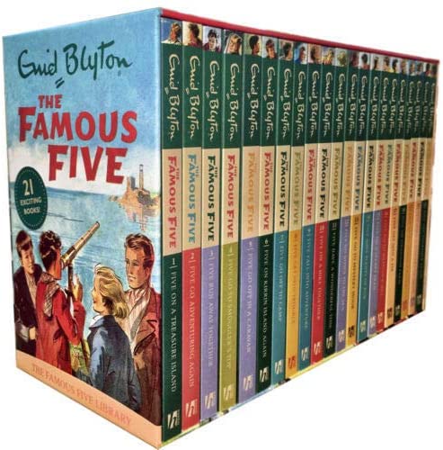 Enid Blyton Famous Five Series, 21 Books Box Collection Pack Set (Complete Gift Set Collection)