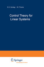 Control Theory for Linear Systems