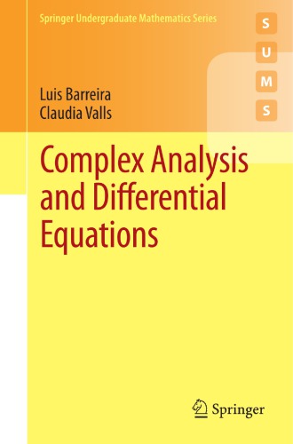 Complex Analysis and Differential Equations