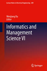 Informatics and Management Science VI