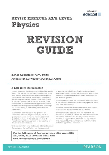 Revise Edexcel AS/A Level Physics Revision Guide