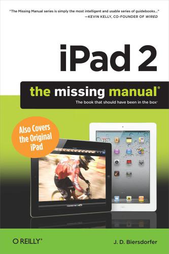 iPad 2:  the Missing Manual