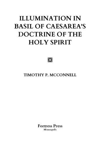 Illumination in Basil of Caesarea's Doctrine of the Holy Spirit