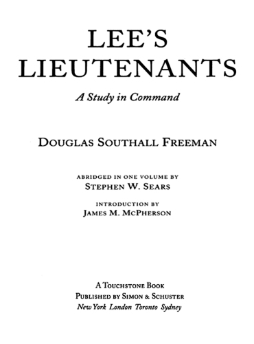 Lee's Lieutenants