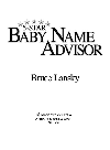 5-Star Baby Name Advisor