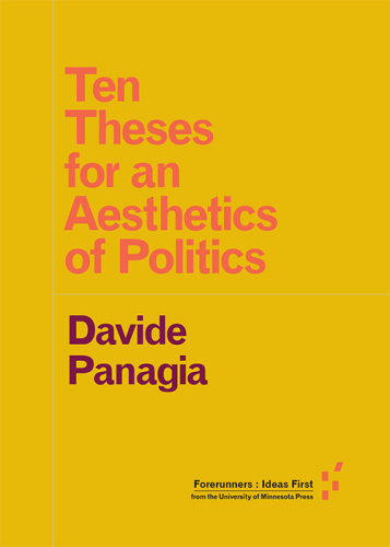 Ten theses for an aesthetics of politics