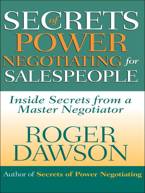 Secrets of Power Negotiating for Salespeople