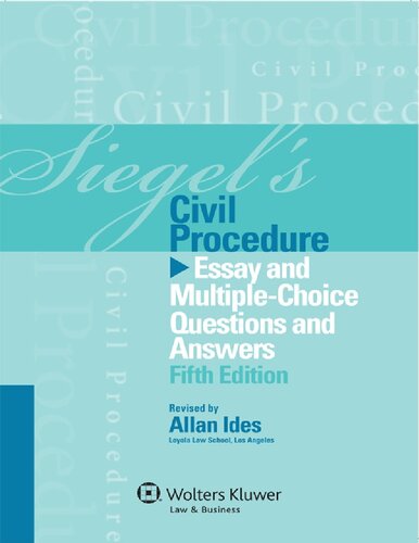 Siegel's Civil Procedure