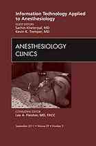 Information Technology Applied to Anesthesiology