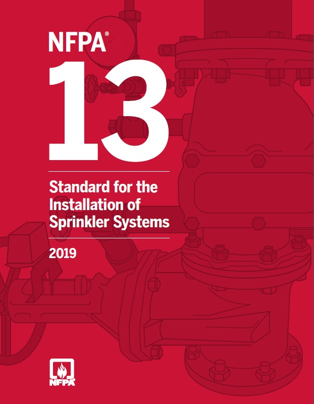 NFPA 13 standard for the installation of sprinkler systems, 2019.