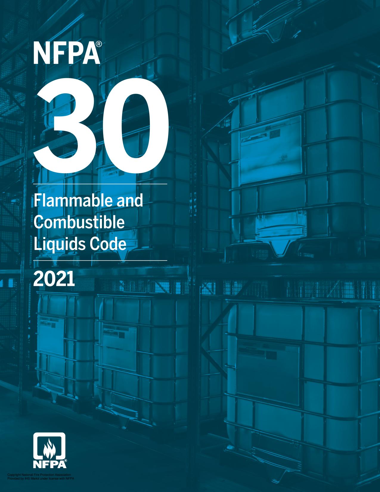 NFPA 30, Flammable and Combustible Liquids Code 2021 edition