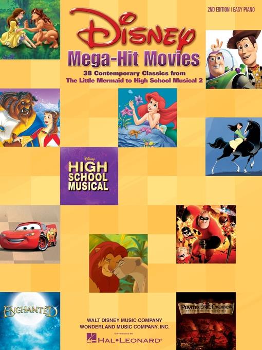 Disney Mega-Hit Movies--Easy Piano (Songbook)