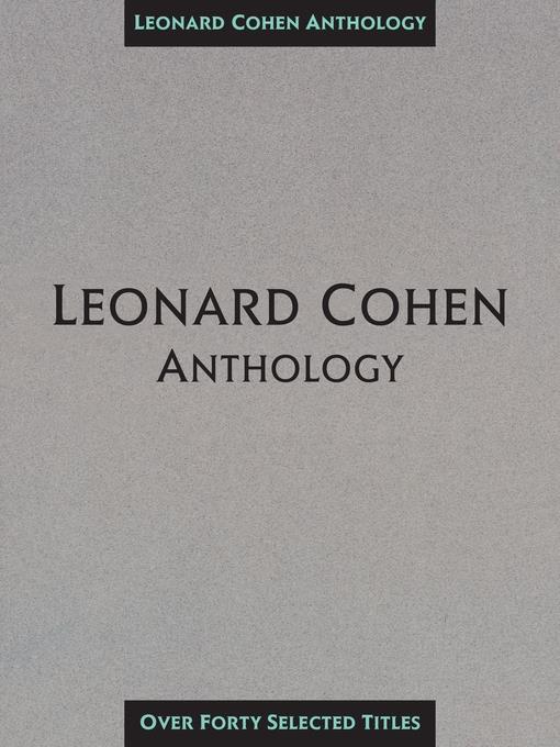 Leonard Cohen Anthology (Songbook)