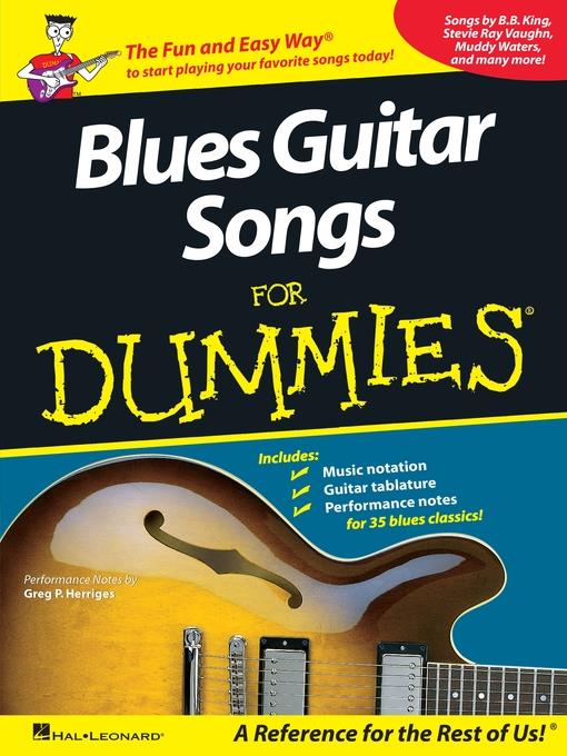 Blues Guitar Songs for Dummies (Music Instruction)