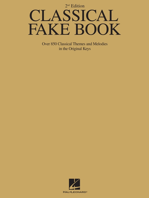 Classical Fake Book  (Songbook)