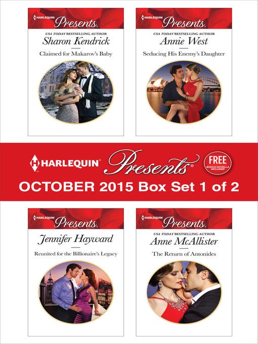 Harlequin Presents October 2015, Box Set 1 of 2