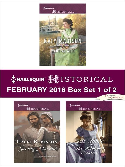 Harlequin Historical February 2016, Box Set 1 of 2