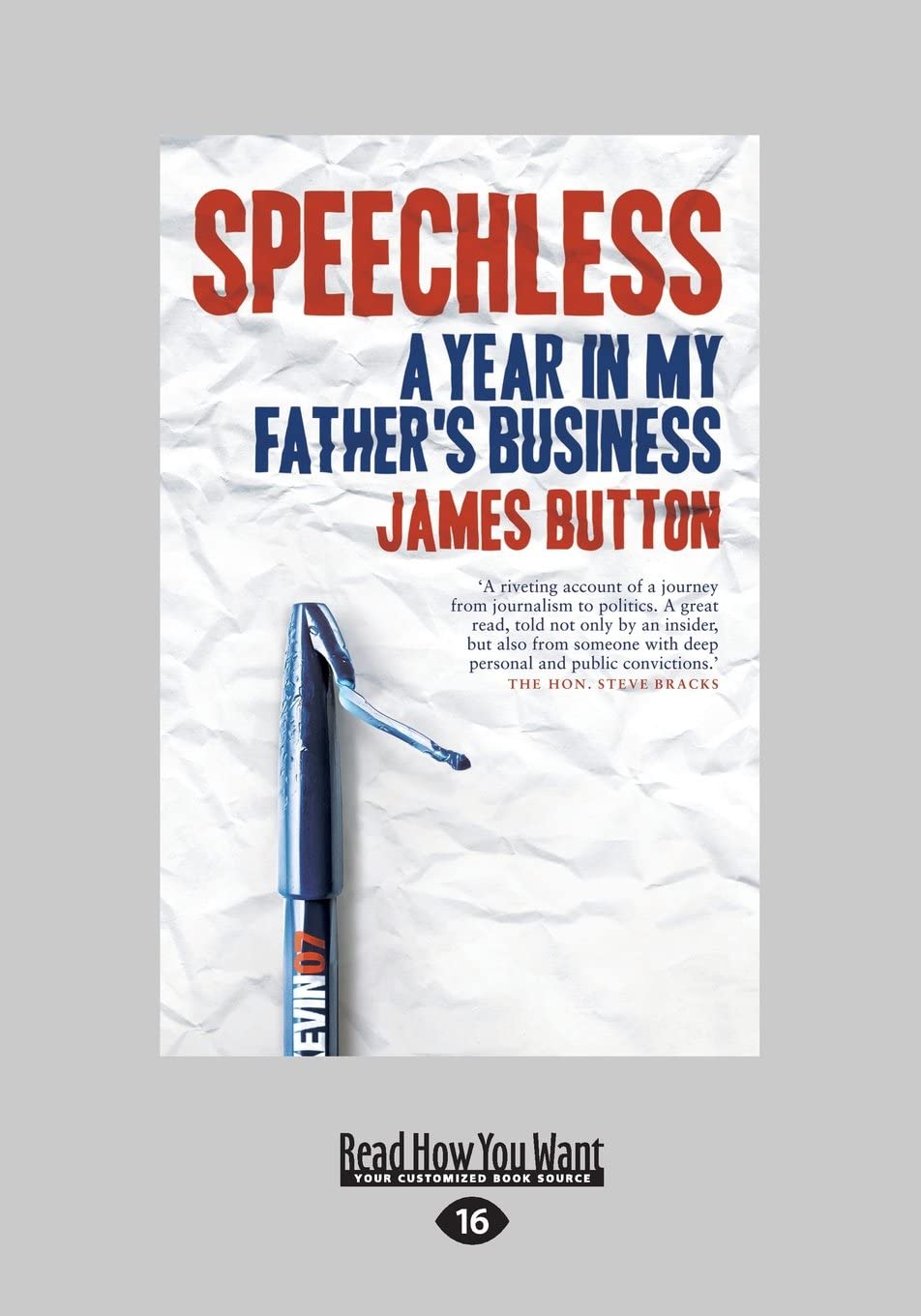 Speechless: A Year in my Father's Business