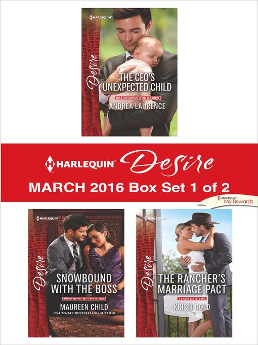 Harlequin Desire March 2016, Box Set 1 of 2