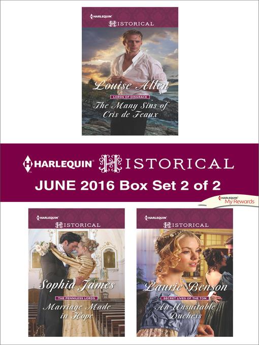 Harlequin Historical June 2016, Box Set 2 of 2