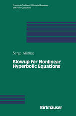 Blowup for Nonlinear Hyperbolic Equations.