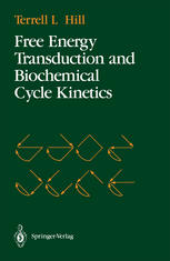 Free energy transduction and biochemical cycle kinetics