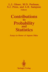 Contributions to Probability and Statistics : Essays in Honor of Ingram Olkin.