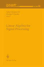 Linear Algebra for Signal Processing