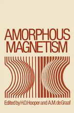 Amorphous Magnetism : Proceedings of the International Symposium on Amorphous Magnetism, August 17-18, 1972, Detroit, Michigan