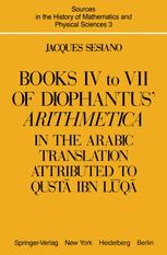 Books IV to VII of Diophantus' : in the Arabic Translation Attributed to Qustā ibn Lūqā