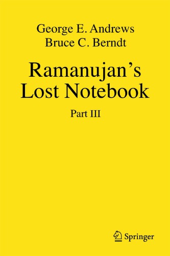 Ramanujan's Lost Notebook