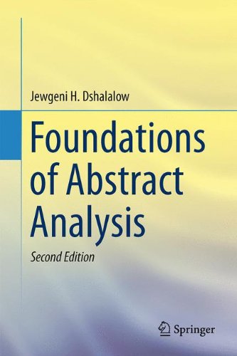 Foundations of Abstract Analysis