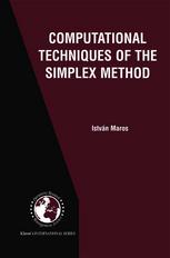 Computational techniques of the simplex method