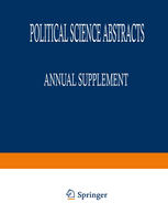 Political Science Abstracts : 1994 Annual Supplement.