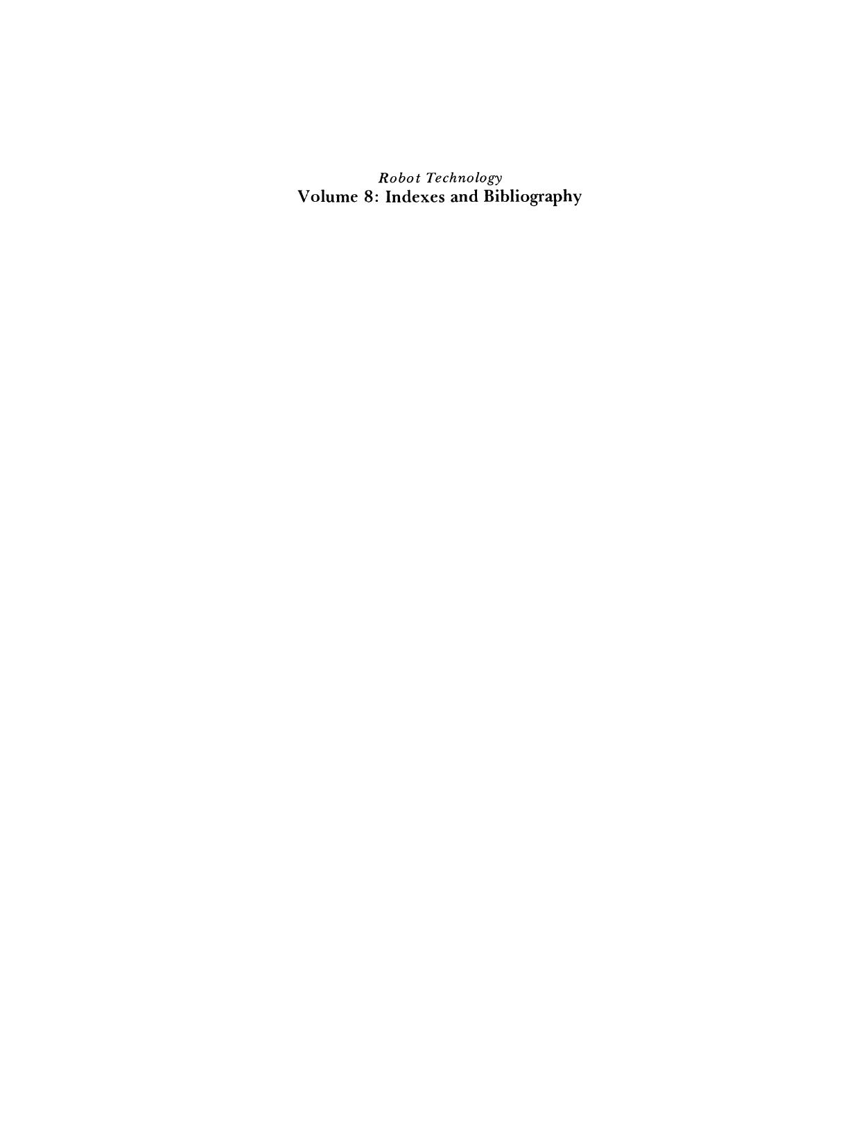 Indexes and Bibliography