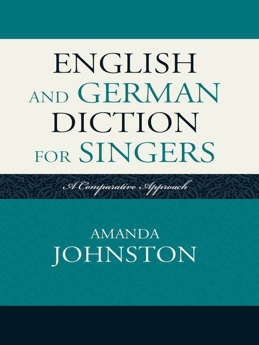 English and German Diction for Singers