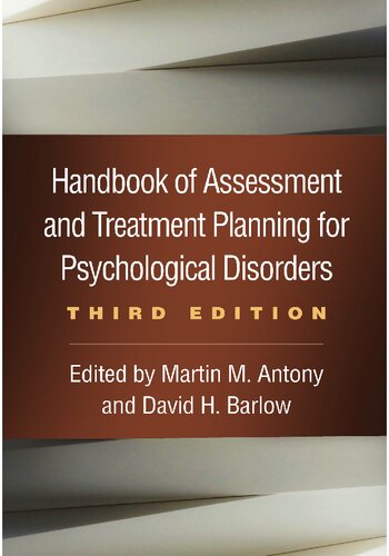 Handbook of Assessment and Treatment Planning for Psychological Disorders, Third Edition