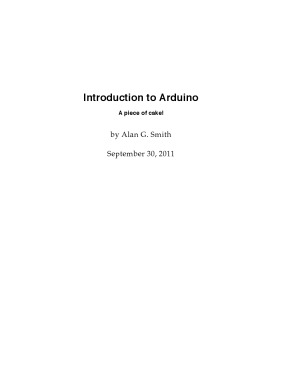 Introduction to Arduino : a piece of cake