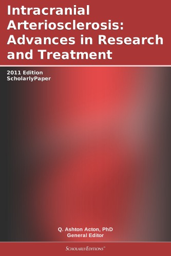 Arteriosclerosis : advances in research and treatment