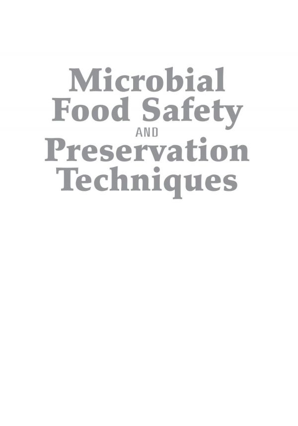 Microbial Food Safety and Preservation Techniques