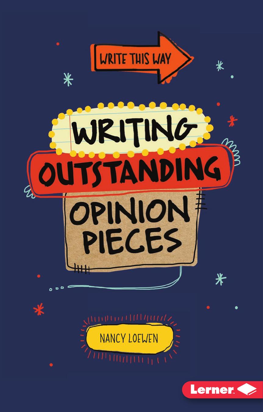 Writing Outstanding Opinion Pieces