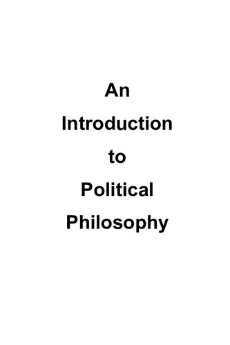 An Introduction to Political Philosophy