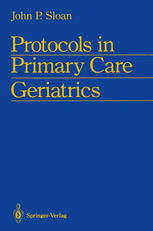 Protocols in Primary Care Geriatrics