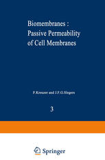 Biomembranes : Passive Permeability of Cell Membranes : a satellite symposium of the XXV Internationational Congress of Physiological Sciences, Munich, Germany, July 25-31, 1971, organized by the Department of Physiology, University of Nijmejen, Nijmejen, Netherlands, and held in Rotterdam, July 20-22, 1971