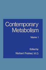 Contemporary Metabolism : Volume 1.