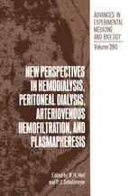 New perspectives in hemodialysis, peritoneal dialysis, arteriovenous hemofiltration, and plasmapheresis