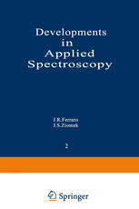 Developments in Applied Spectroscopy : Volume 2: Proceedings of the Thirteenth Annual Symposium on Spectroscopy, Held in Chicago, Illinois April 30-May 3 1962.