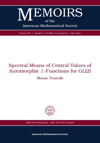 Spectral means of central values of automorphic L-functions for GL(2)