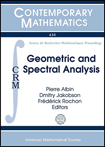 Geometric and spectral analysis : CRM workshops on : geometry of eigenvalues and eigenfunctions, June 4-8, 2012 : manifolds of metrics and probabilistic methods in geometry and analysis, July 2-6, 2012 : spectral invariants on non-compact and singular spaces, July 23-27, 2012, Centre de recherches mathématiques, Université de Montréal, Quebec, Canada